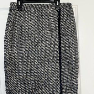 Calvin Klein Blue Tweed Pencil Skirt Size 4
